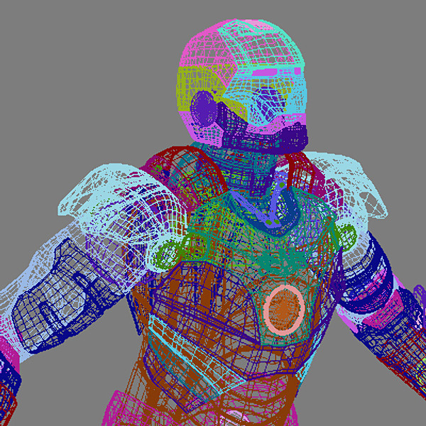 3dsmax character iron man - Iron man by bahramnj